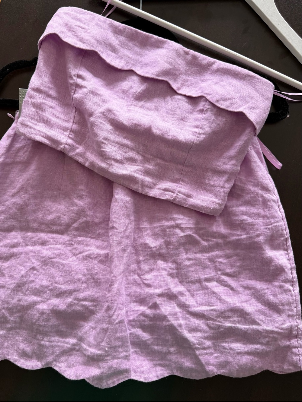 Women’s Lavender Scallop-Trim Matching Set - Picture 4 of 12